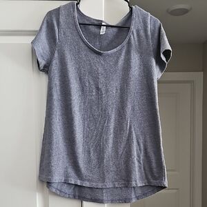 LuLaRoe Classic T Denim Blue/Gray Short Sleeve Shirt